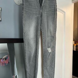 Express Light Gray Denim Jeans